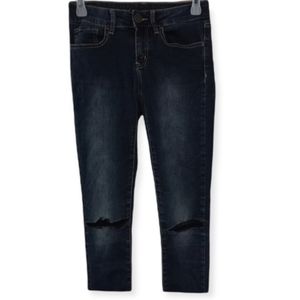 SO JEANS size 3 dark wash distressed denim jeans